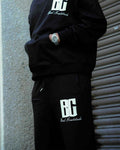 Black "BG" Joggers