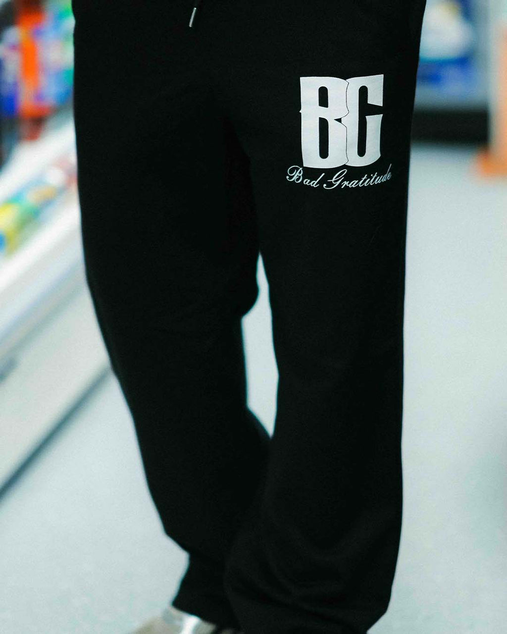 Black "BG" Joggers
