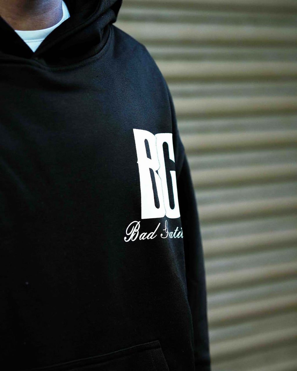 Black "BG" Hoodie