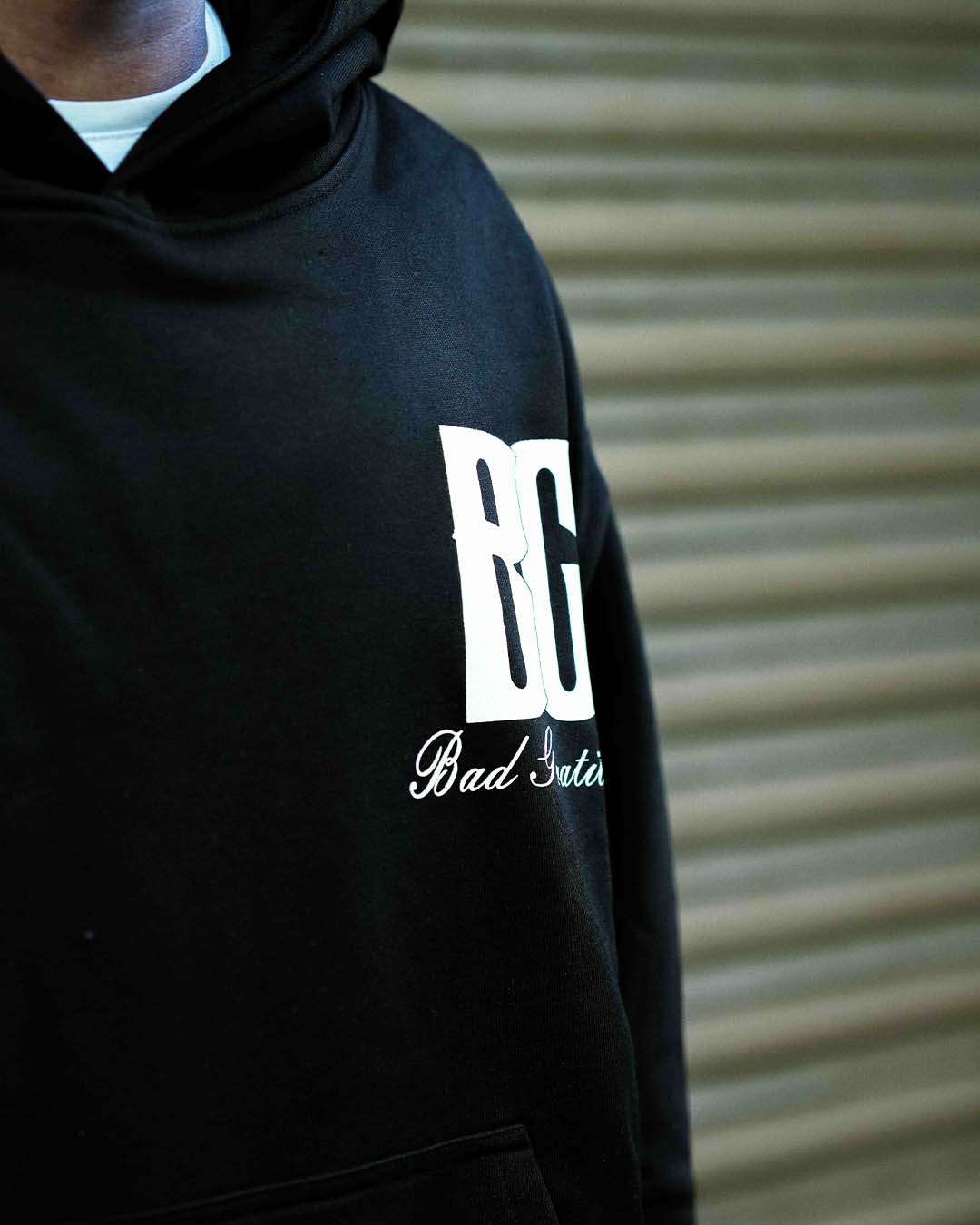 Black "BG" Hoodie